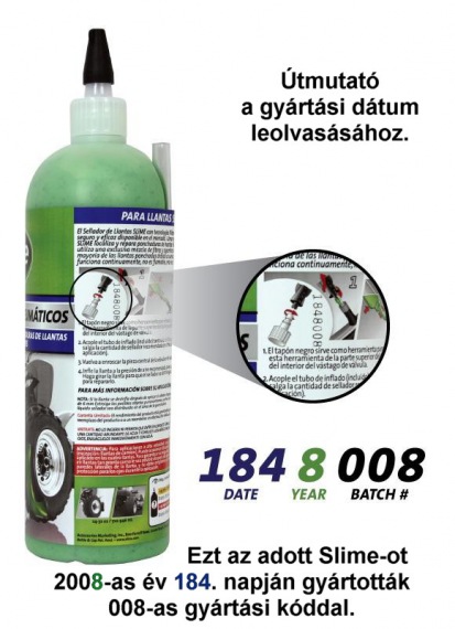 Útmutató a Slime flakon gyártási dátumának leolvasásához