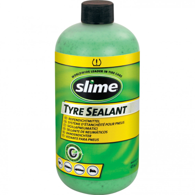 Slime defektjavító, gumiabroncs-tömítő folyadék, 473 ml, ötletes pótkerék utántöltő palack