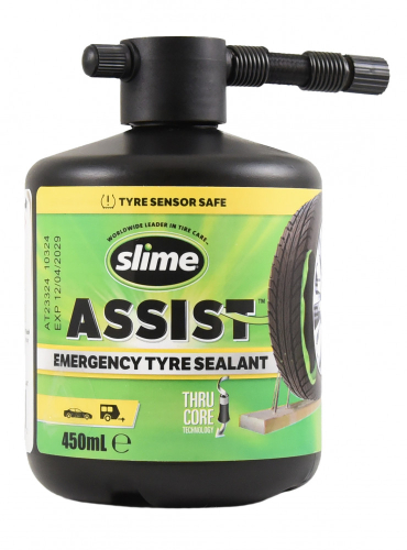 Slime defektjavító, gumiabroncs-tömítő folyadék, 450 ml, intelligens defektjav. készl. utánt. palack